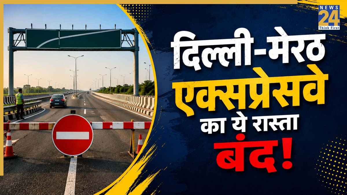 Which route on the Delhi-Meerut Expressway is closed?