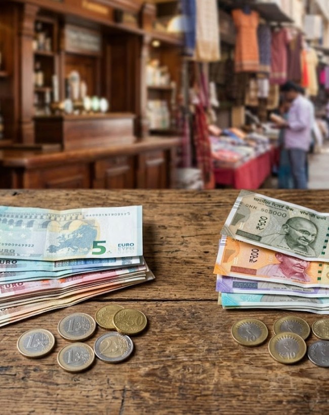 Ireland Currency and Indian Rupees-1-2-3-4-5