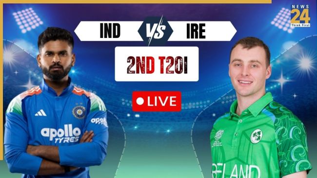 IND vs IRE 2nd T20I Live Score