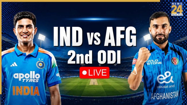 India vs Afghanistan 2nd ODI Live Score