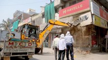 Jaipur encroachment action, JDA bulldozer action, Jagatpura Nandpuri net ban, Jaipur internet shutdown, Jaipur police high alert