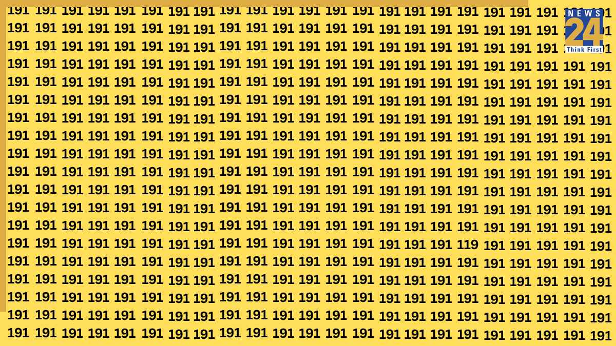 IQ Test: खुद को जीनियस समझते हैं? तो 9 सेकंड में 191 की भीड़ में छिपा 119 ढूंढकर दिखाओ