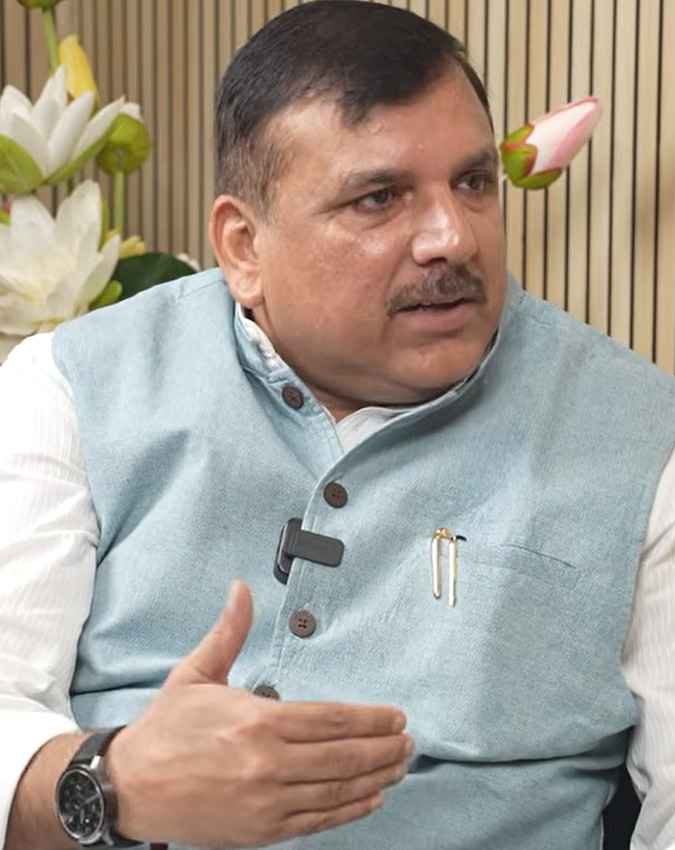 संदीप पाठक की बगावत पर हैरानी जताई