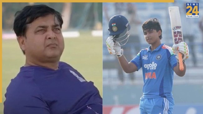 Vaibhav Sooryavanshi with Father