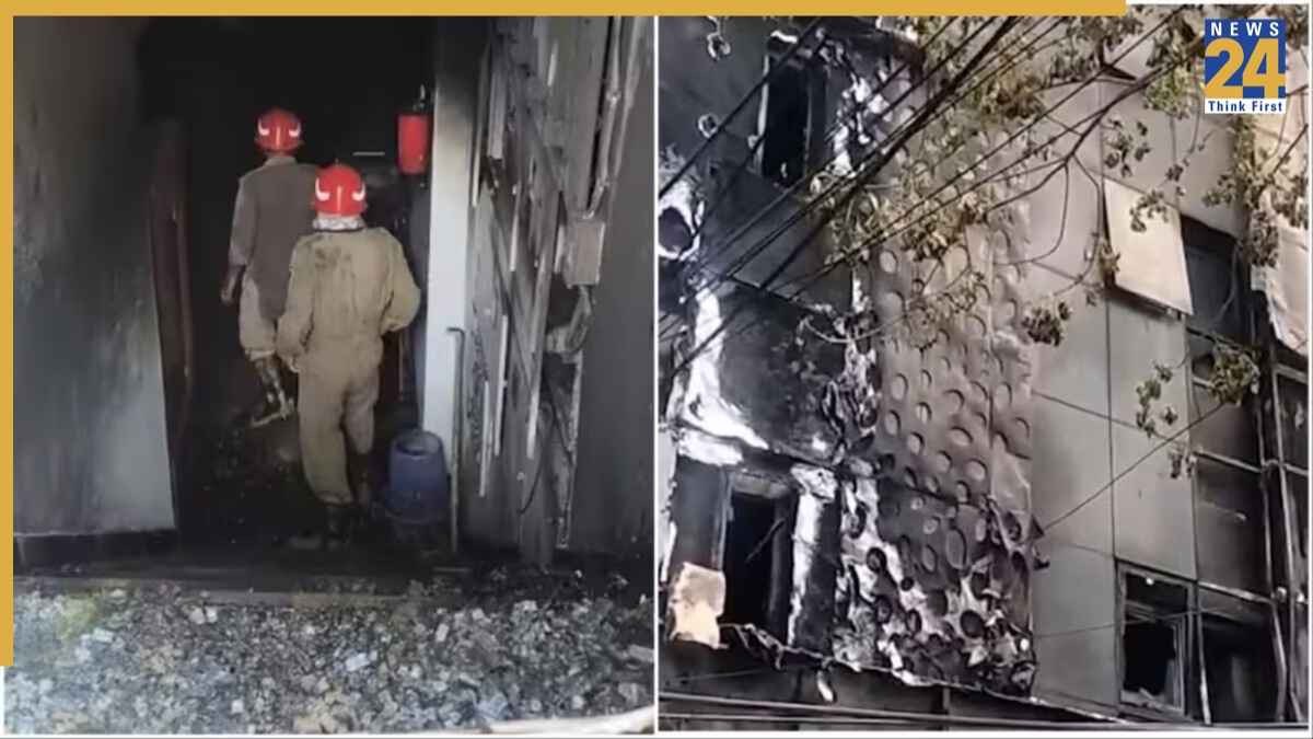 मालवीय नगर के होटल में अग्निकांड की दिल दहलाने वाली तस्वीरें, देखें कितना भयानक था हादसा
