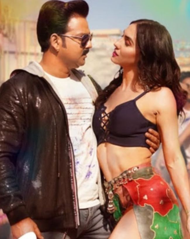 pawan singh lauren Gottlieb song-1-2-3-4