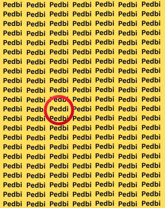 peddi -1-2-3-4-5