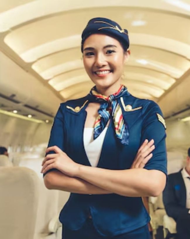 Air Hostess Hold Cigarette-1-2