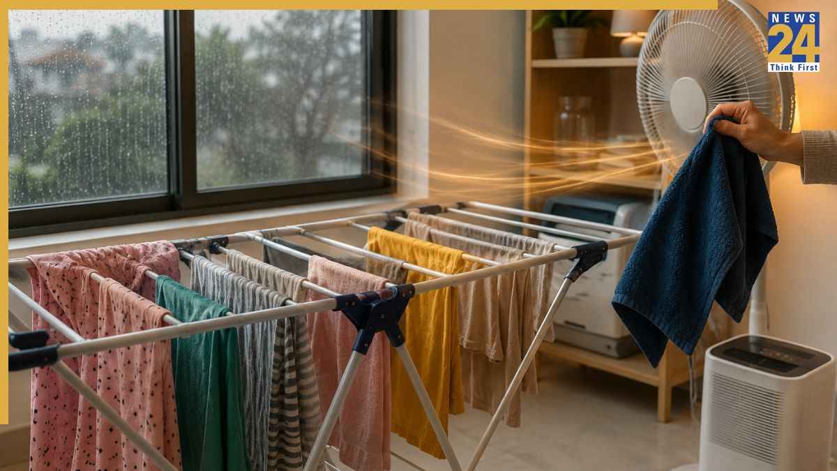 बारिश के मौसम में कपड़े जल्दी कैसे सुखाएं? बिना धूप मिनटों में ऐसे दूर करें नमी