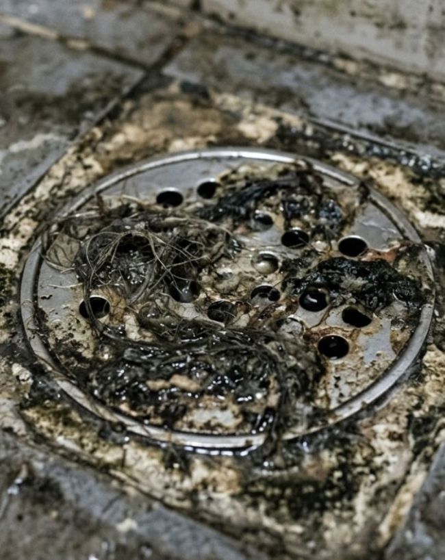 vinegar clean bathroom drains-1-2-3