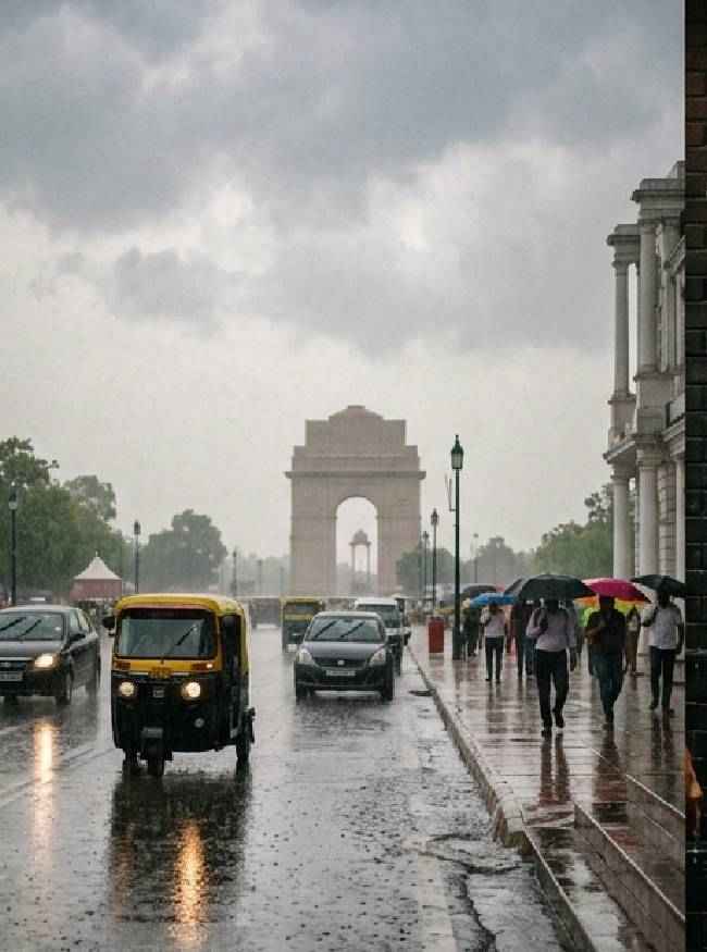 आज दिल्ली-NCR में बारिश की चेतावनी
