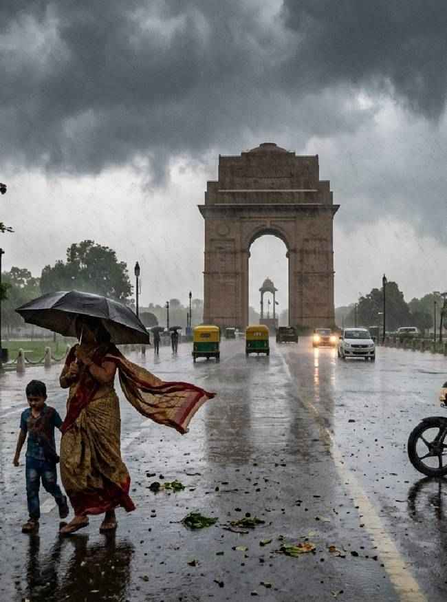 दिल्ली में 5 दिन बारिश का येलो अलर्ट
