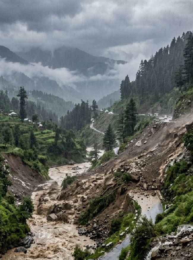 पहाड़ी राज्यों में लैंडस्लाइड होने की चेतावनी