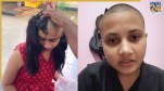 girl shaving her heads