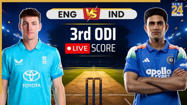 India vs England 3rd Live Cricket Score