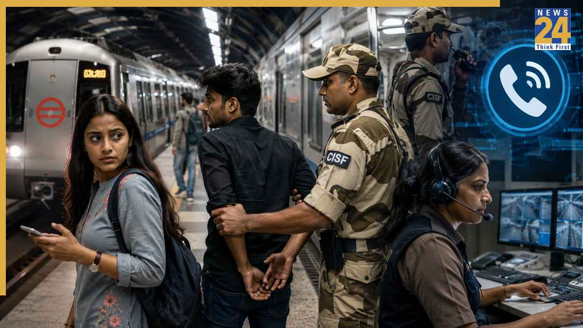 दिल्ली मेट्रो में महिला का पीछा करने वाले युवक को CISF ने दबोचा, हेल्पलाइन पर शिकायत मिलते ही हुई तुरंत कार्रवाई