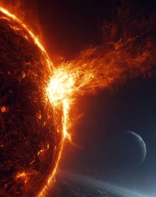 Massive Solar Storm Heads Toward Earth -1-2-3
