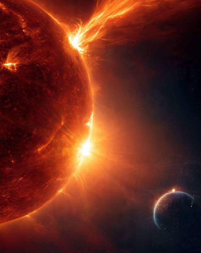 Massive Solar Storm Heads Toward Earth -1-2-3-4