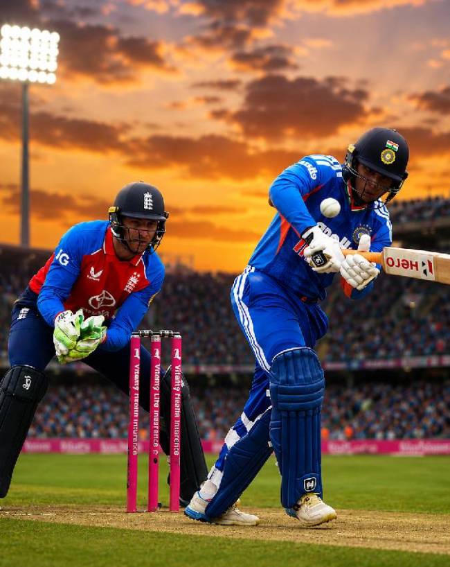 India vs England (Image generated by AI)-1-2-3-4