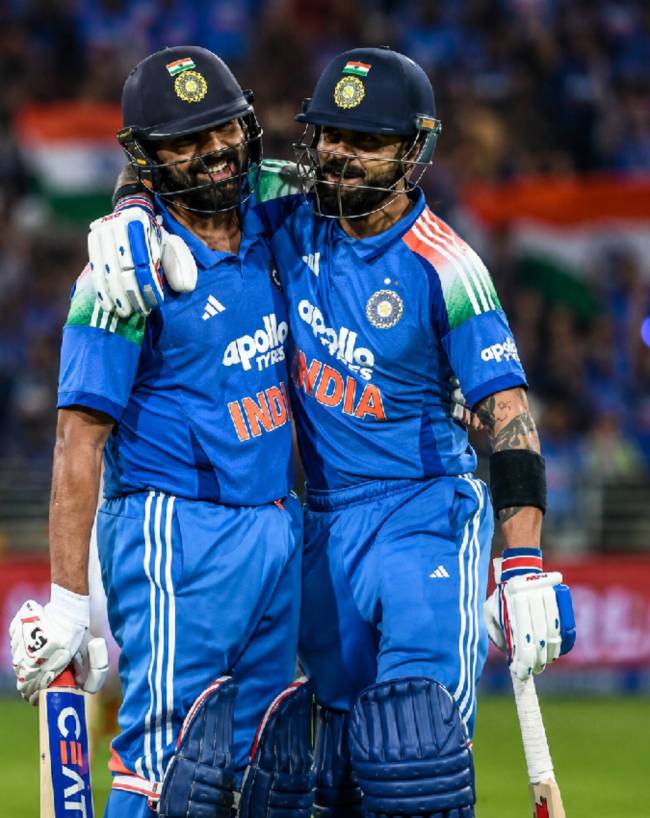Rohit Sharma- Virat Kohli-1-2-3