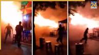 Night Pub Fire