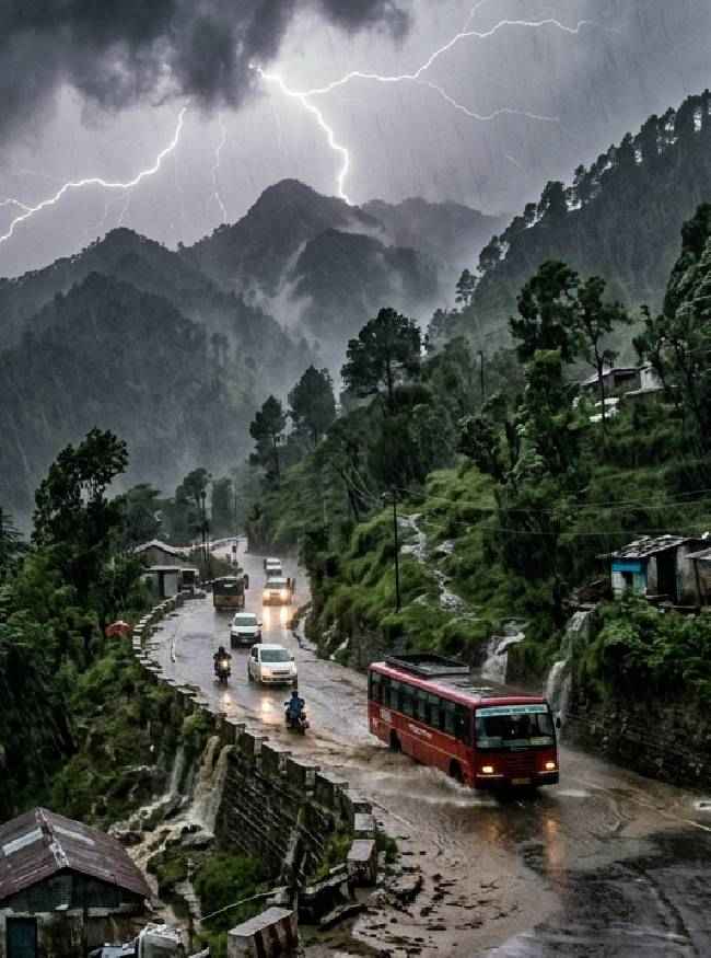 हिमाचल प्रदेश के शिमला में IMD की ओर से भारी बारिश का अलर्ट जारी