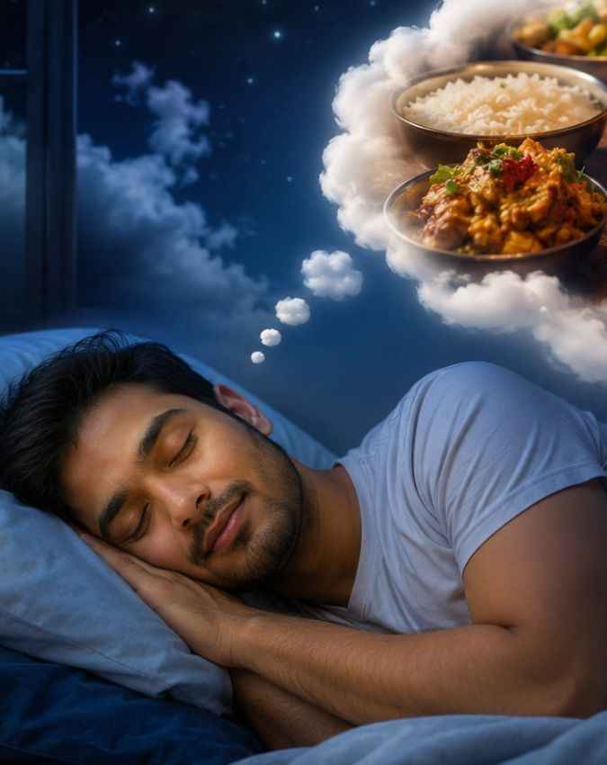 मेहमानों के साथ खाना