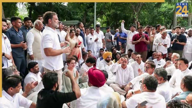 rahul gandhi protest