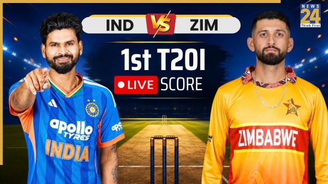 IND vs ZIM 1st T20I LIVE Score
