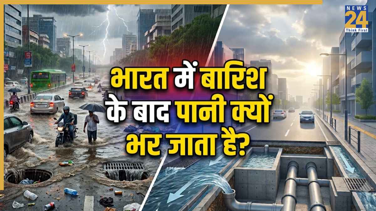 भारत में हर बारिश के बाद क्यों मिनटों में भर जाता है हर तरफ पानी? जानिए विदेशों में सड़कें जल्दी कैसे हो जाती हैं साफ