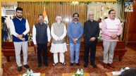मुख्यमंत्री हेमन्त सोरेन लोक भवन में आयोजित नवनियुक्त सूचना आयुक्तों के शपथ ग्रहण समारोह में हुए सम्मिलित