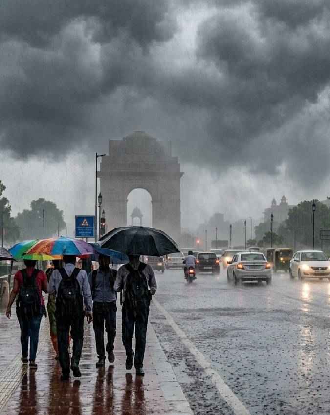 दिल्ली में 9 जुलाई तक बरसेंगे बादल