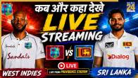 WI vs SL 2nd Test Live Streaming