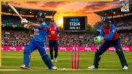 India vs England 2nd T20I (Image generated by AI)
