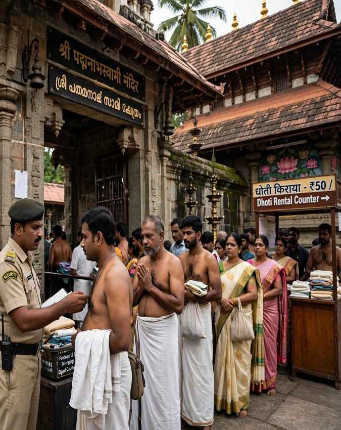 दक्षिण भारतीय मंदिरों में सबसे सख्त ड्रेस कोड 