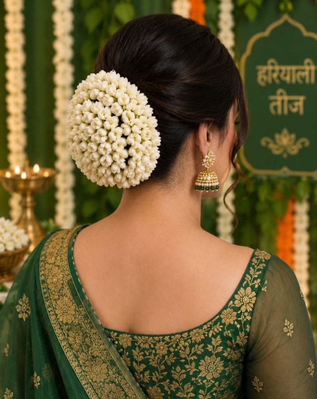 गजरे वाला जूड़ा