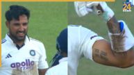 ध्रुव जुरेल श्रीलंका के खिलाफ शतक बनाने के बाद/ Image Credit: Screengrab/ Sony