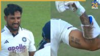 ध्रुव जुरेल श्रीलंका के खिलाफ शतक बनाने के बाद/ Image Credit: Screengrab/ Sony