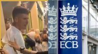 ब्रायडन कार्स पुलिस के साथ/ Image Credit: Viral Video and ECB