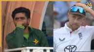 जो रूट और बाबर आजम दूसरे टेस्ट मैच के दौरान/ Image Source/ Screengrab: Sony and Sky Sports