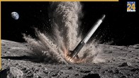 Falcon 9 rocket debris moon crash