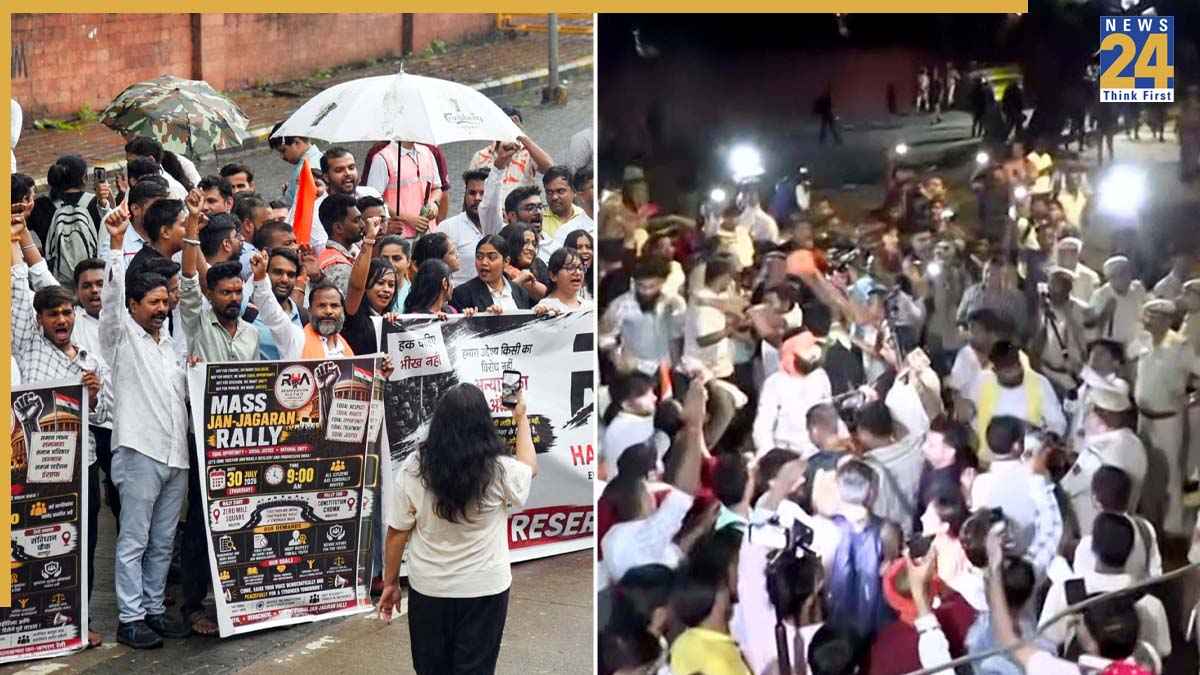 आरक्षण के खिलाफ दिल्ली से लखनऊ तक प्रदर्शन, कनॉट प्लेस में जुटी भीड़; पुलिस ने कई लोगों को हिरासत में लिया