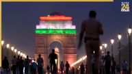 इंडिया गेट से हुमायूं टॉम्ब तक… तिरंगे के रंग में रंगा हिंदुस्तान; ‘केसरिया, सफेद और हरे’ रंग से जगमग देश की इमारतें