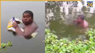 तालाब में कई दिनों से रह रहा 16 साल का किशोर, बोला- ‘जिन्न जला रहा शरीर’; VIDEO वायरल