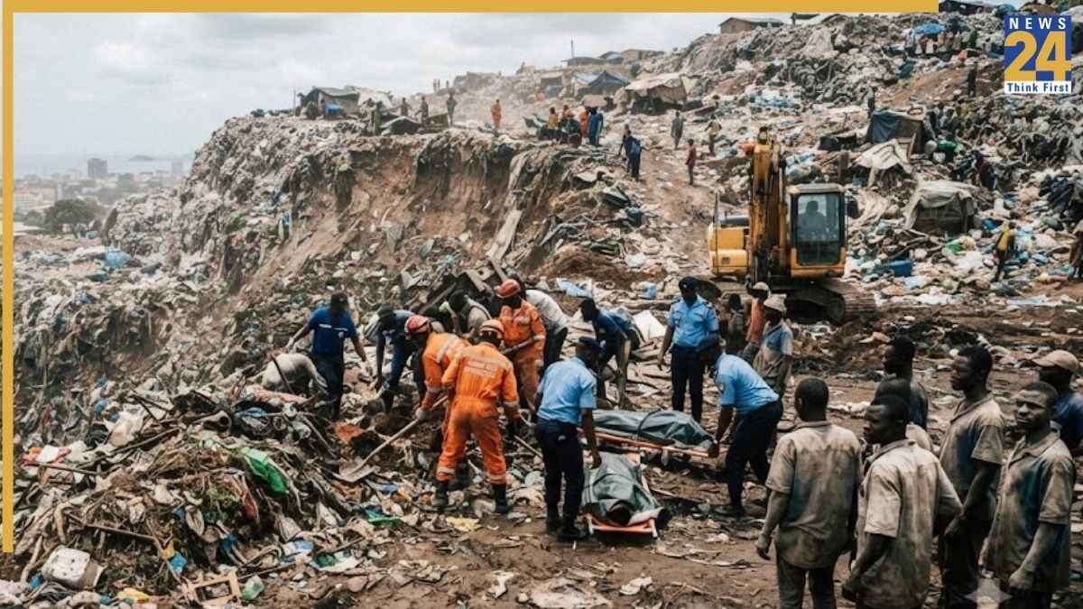 अफ्रीकी देश गिनी में बारिश के कारण कचरे का ढेर ढहा, 22 लोगों की मौत, कई घायल