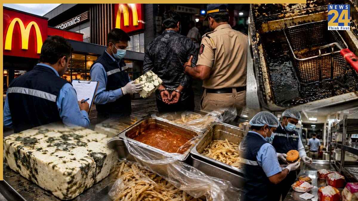 सड़ा बदबूदार पनीर, टॉयलेट के पास सब्जियां... महाराष्ट्र में McDonald's समेत 7 ठिकानों पर FDA का महा एक्शन, 6 गिरफ्तार