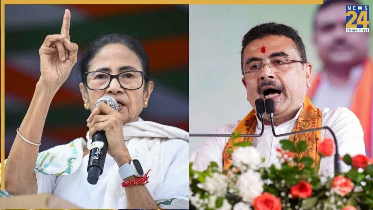 Mamata Banerjee Suvendu Adhikari PTI