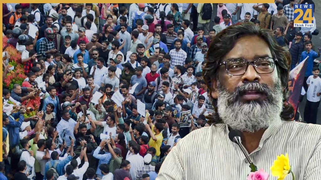 jharkhand students protest