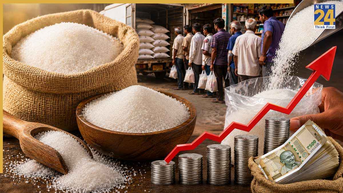चीनी की कीमतों में भारी उछाल, सरकार के तमाम कदमों के बाद भी खुदरा बाजार में दाम 60 के पार