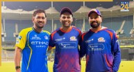 Suryakumar Yadav With MS Dhoni and Rohit Sharma